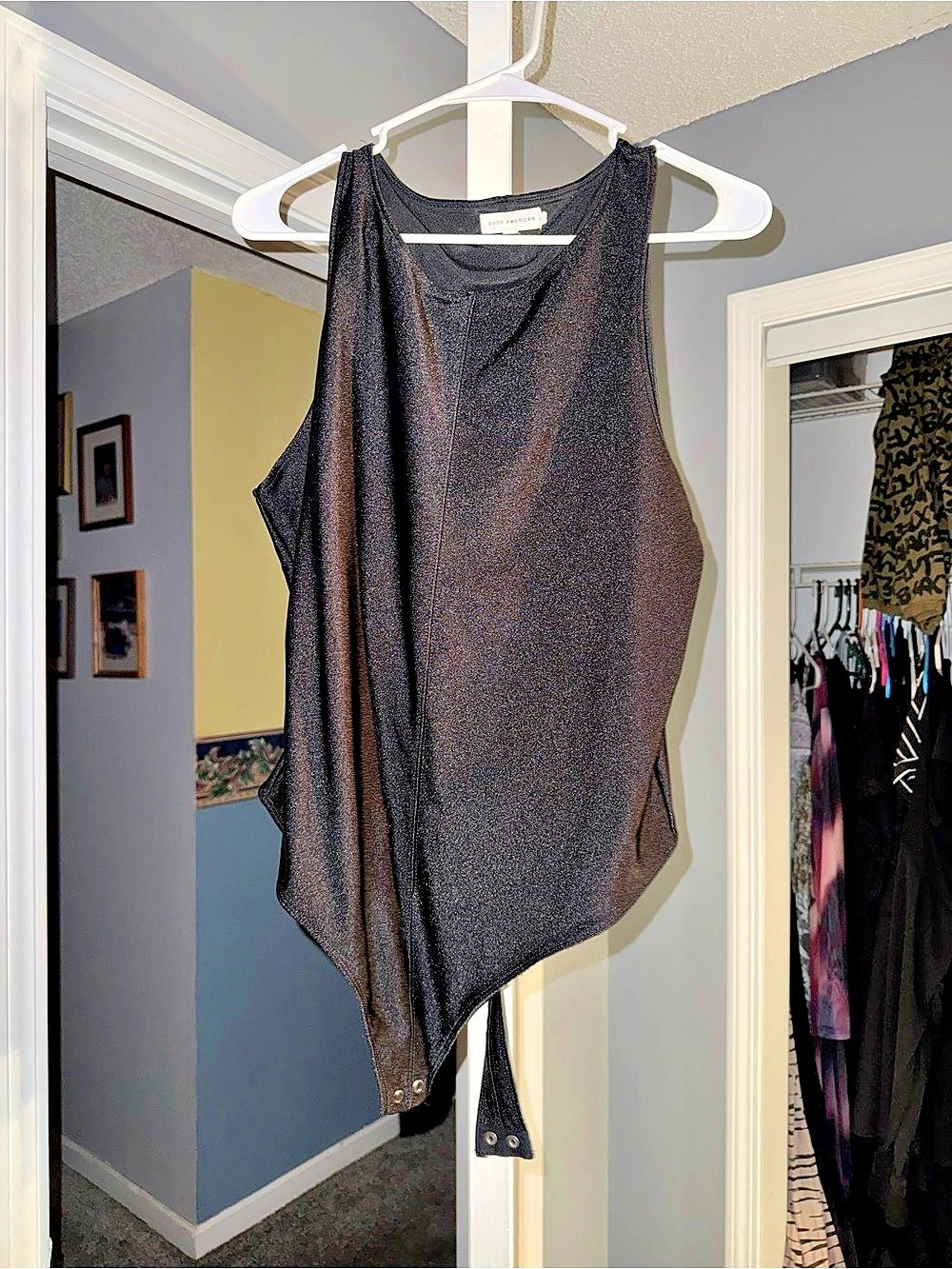 Good American Black Tank Top Size 6